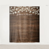 Rustieke landelijke trouw achtergrond foto booth l wandkleed (Voorkant)