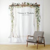 Rustieke landelijke trouwfoto achtergrond voor een wandkleed (In situ)