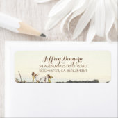 Rustieke landelijke wilde grassen bruiloft etiket (Insitu)