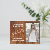 Rustieke landfoto 2025 Uitnodiging voor afstudeerf (Staand voorkant)