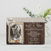 Rustieke landfoto bruiloft uitnodiging (Staand voorkant)