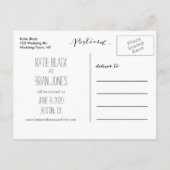 Rustieke landfoto Save the Date Briefkaart (Achterkant)