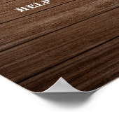 Rustieke Landlaarzen Cowgirl Verjaardag Drinken Te Poster (Hoek)