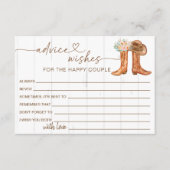 Rustieke landlaarzen en Pet advies & wensen Informatiekaartje (Voorkant)