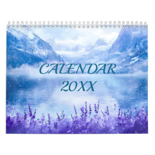 Rustieke landschappen Waterverf reis Kalender