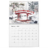 Rustieke landschappen Waterverf reis Kalender (Feb 2027)