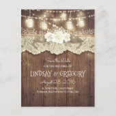 rustieke landschuur bruiloft save de datum aankondigingskaart (Voorkant)