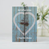 Rustieke landschuurdeur kaart (Staand voorkant)