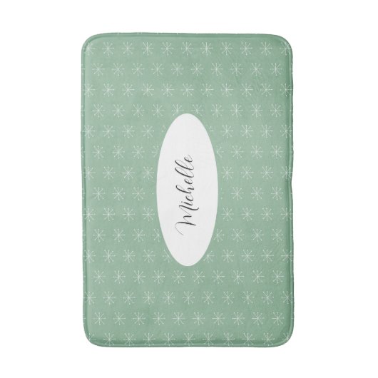 Rustieke landsneeuw op groen badmat (Voorkant Verticaal)