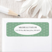 Rustieke landsneeuw op groen etiket (Insitu)