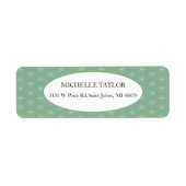 Rustieke landsneeuw op groen etiket (Voorkant)