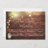 Rustieke landverlichting Maid Matron Man bruidsmei Kaart (Voorkant)