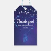 Rustieke landverlichting mason potjes bruiloft dan cadeaulabel (Voorkant)