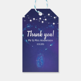 Rustieke landverlichting mason potjes bruiloft dan cadeaulabel