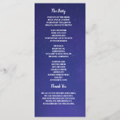 Rustieke landverlichting metselaar potten bruiloft programmakaart (Achterkant)