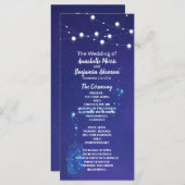 Rustieke landverlichting metselaar potten bruiloft programmakaart (Voorkant / Achterkant)