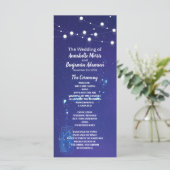 Rustieke landverlichting metselaar potten bruiloft programmakaart (Staand voorkant)