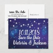 Rustieke landverlichting metselaarskruiken bewaren aankondigingskaart (Voorkant / Achterkant)