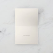 Rustieke lantaarn Amethist Huwelijk Bedankkaart (Binnen)