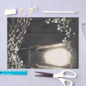 Rustieke Lantaarn Baby's Breath & Lichten Bruiloft Tissuepapier (Craft)