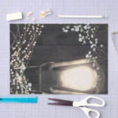 Rustieke Lantaarn Baby's Breath & Lichtjes Bruilof Tissuepapier (Craft)