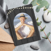 Rustieke Lantaarn Foto Pensioen Verrassingsfeest Kaart