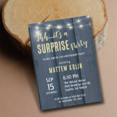 Rustieke Lantaarn Foto Pensioen Verrassingsfeest Kaart