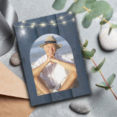 Rustieke Lantaarn Foto Pensioen Verrassingsfeest Kaart