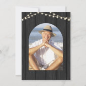 Rustieke Lantaarn Foto Pensioen Verrassingsfeest Kaart (Achterkant)