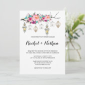 Rustieke Lantaarn Huwelijksuitnodigingen Kaart (Staand voorkant)