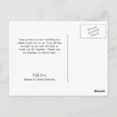 Rustieke Lantaarn Lavendel Bloemen Foto Dank u Briefkaart (Achterkant)