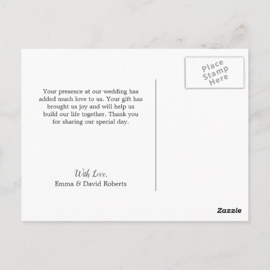 Rustieke Lantaarn Lavendel Bloemen Foto Dank u Briefkaart (Achterkant)