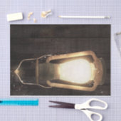 Rustieke lantaarn lichtbruin boerderij houten brui tissuepapier (Craft)