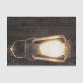 Rustieke Lantaarn Lichtbruin Boerenhuis Houten Bru Tissuepapier (Voorkant)