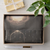 Rustieke lantaarn & lichten bruine schuur hout bru tissuepapier (Geschenk)