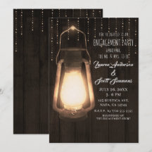 Rustieke Lantaarn & Lichtjes Schuur Hout Verloving