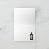 Rustieke lantaarn snoerlicht herfst bruiloft bedankkaart (Binnen)