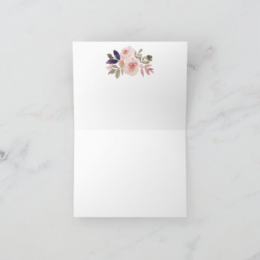 Rustieke Lantaarn Waterverf Floral Dank u kaarten (Binnen)