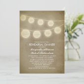  rustieke lantaarns repetitiediner kaart (Staand voorkant)