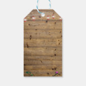 Rustieke lantaarnverlichting dank u Label Cadeaulabel (Achterkant)