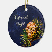 Rustieke Larch kegel Keramisch Ornament (Links)