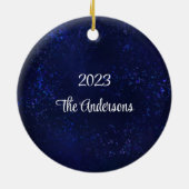 Rustieke Larch kegel Keramisch Ornament (Achterkant)