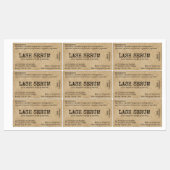 Rustieke  Lash Serum Mascara Tube Wrapper Labels (Vel)