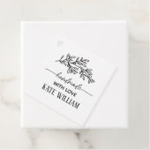 Rustieke Laurel handgemaakt met liefde cadeau labe Bedankjes Labels (In situ)