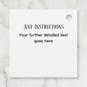 Rustieke Laurel handgemaakt met liefde cadeau labe Bedankjes Labels (Achterkant)