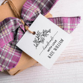 Rustieke Laurel handgemaakt met liefde cadeau labe Bedankjes Labels