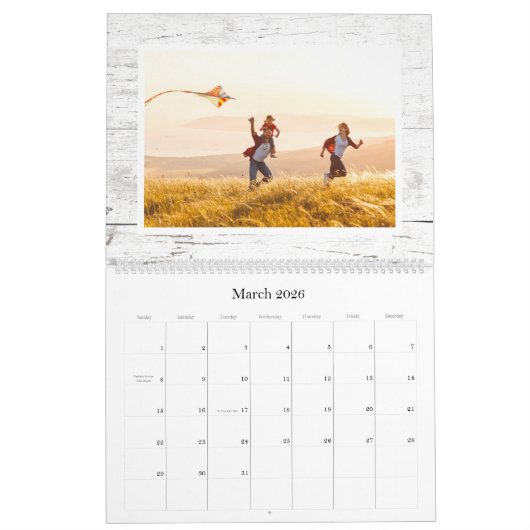 Rustieke Laurel Krans Greenery Custom 2024 Foto Kalender (Mar 2026)