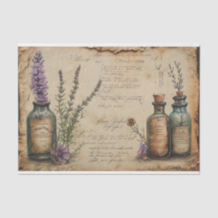 rustieke lavendel apotheek decoupage tissuepapier