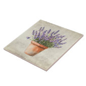 Rustieke Lavendel Aquarel Tegeltje (Zijkant)