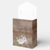 Rustieke Lavendel Bloemen Baby shower Favor Box Bedankdoosjes (Geopend)